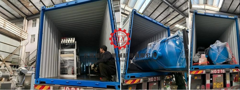 loading container and exporting